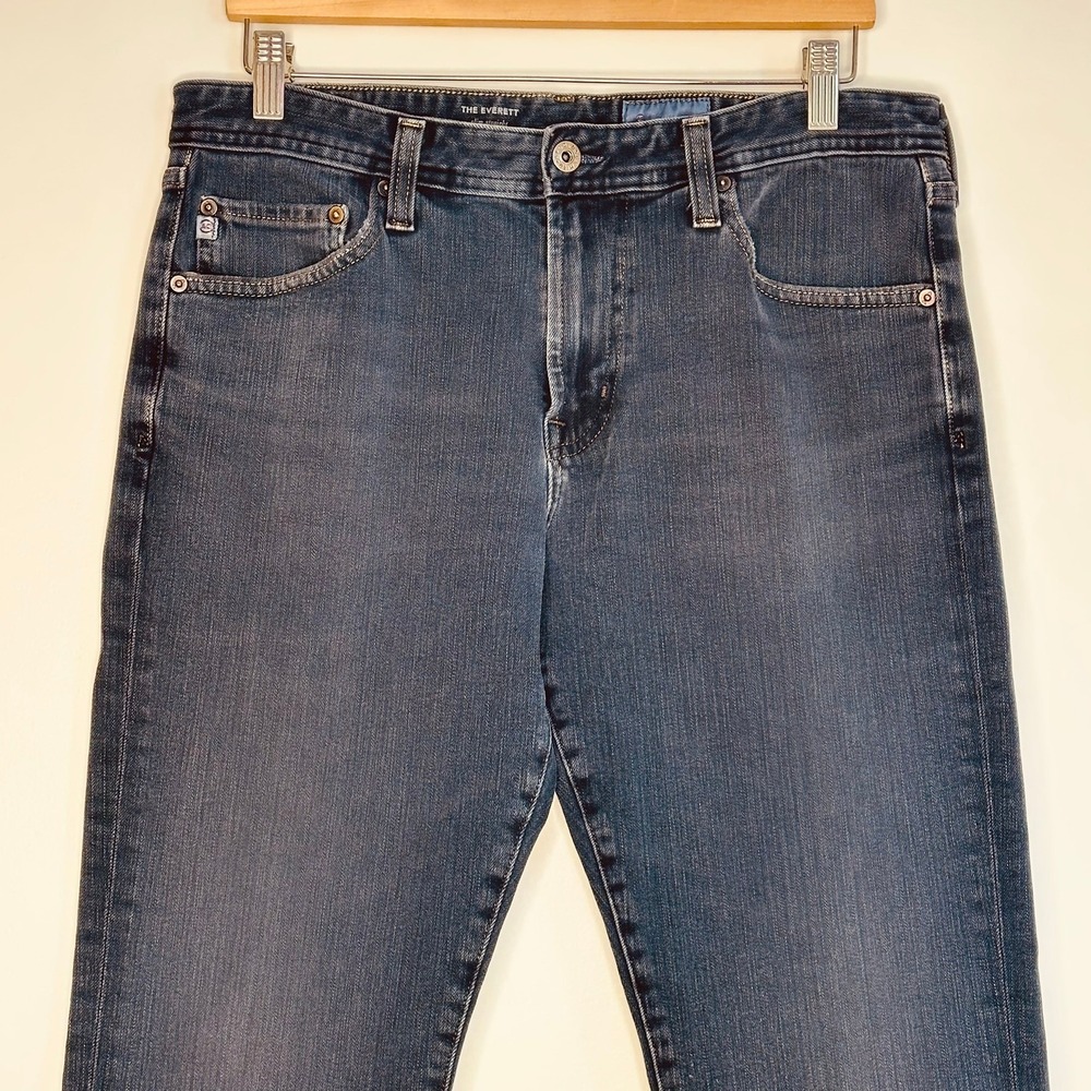 AG Adriano Goldschmied The Everett Slim Straight Mens 34X28 Dark Wash 360 Jeans - Picture 2 of 12